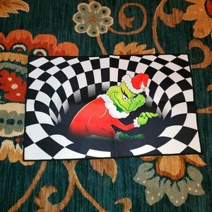 Grinch 3D visual illusion mat nonslip